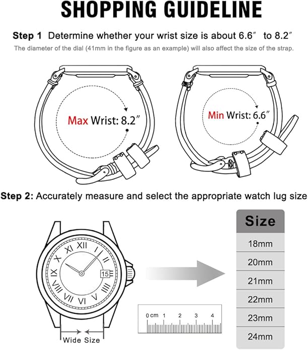 Ritche Christmas Gift Quick Release Leather Watch Bands Genuine Watch Straps for Men Women Top Grain Leather Watch Strap, White Elephant Gifts, Stocking Stuffers for Men, Father's Day gifts