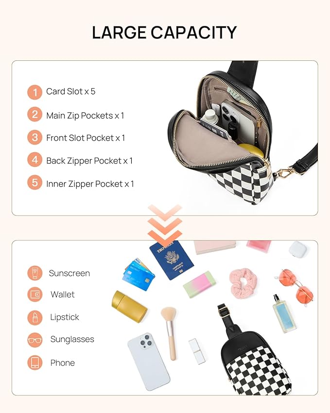 Telena Crossbody Bags for Women Leather Cross Body Sling Bag for Woman Travel