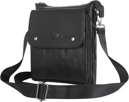 Genuine Leather Messenger Bag, Sling Bag Crossbody Shoulder Bags for Travel Work Business