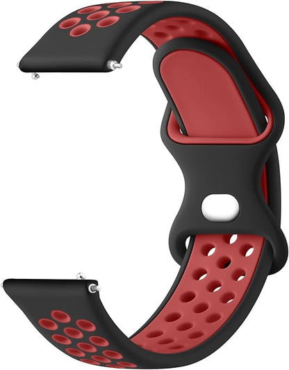 Meliya 20mm 22mm Watch Bands Quick Release Replacement Wristband, Soft Silicone Bands Breathable Sport Replacement Straps for Men Women