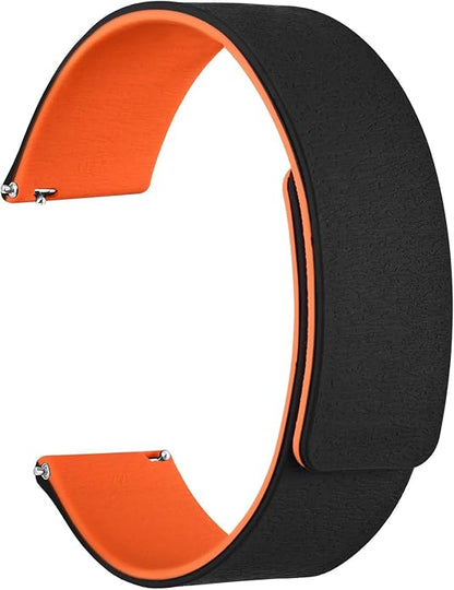 WOCCI Magnetic Watch Bands, Wood Grain Silicone, Quick Release, Compatible Watch Lug 20mm 22mm
