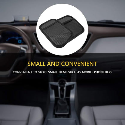 INNOLIFE Car Net Pocket Side Clutter Scattered Storage Phone Holder Strong Paste Organizer 8"x5.75"(1pcs L+1 pcs S)