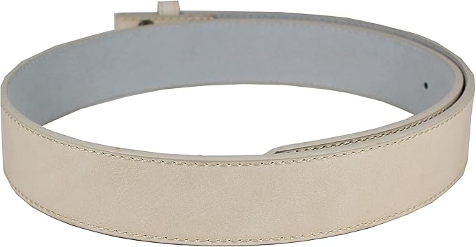 BC Belts Leather Belt Strap with Vintage Distressed Texture 1.5" Wide with Snaps and without Buckle