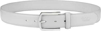 Falari Men Genuine Leather Casual Dress Belt With Single Prong Buckle, Classic Style Belt