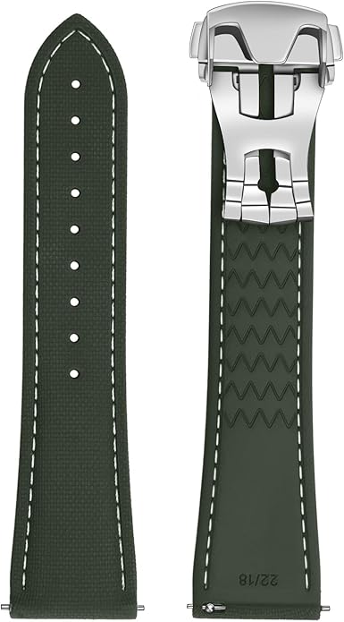 ULLCHRO Watch Strap Watch Band 20mm 22mm Man Waterproof Quick Release Bands Sport Replacement Strap Soft FKM Rubber Watchband