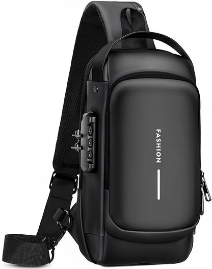 Rcrirth Sling Bag For Women | Anti Theft Crossbody Bags For Women & Men - Travel Hiking Purse Chest Bag Daypack – Black