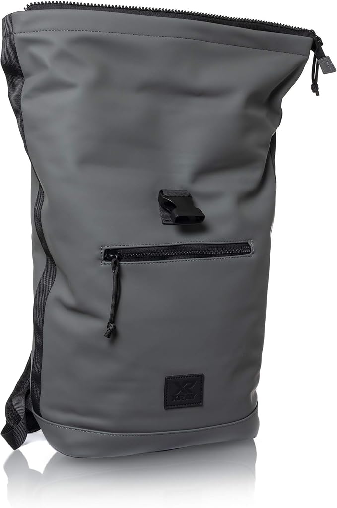 X RAY Expandable Roll Top Waterproof Trendy Backpack With Laptop Pocket (Slate)