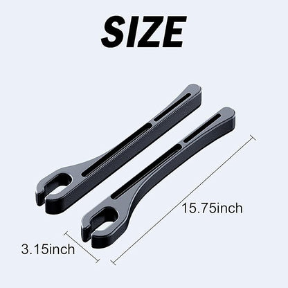 2PCS Car Seat Gap Filler，Gap Stopper Fill Gap Between Seat and Console，Built-in Recessed Storage Organizer，Universal for Most Cars Trucks SUVs to Stop Things from Dropping（Black）