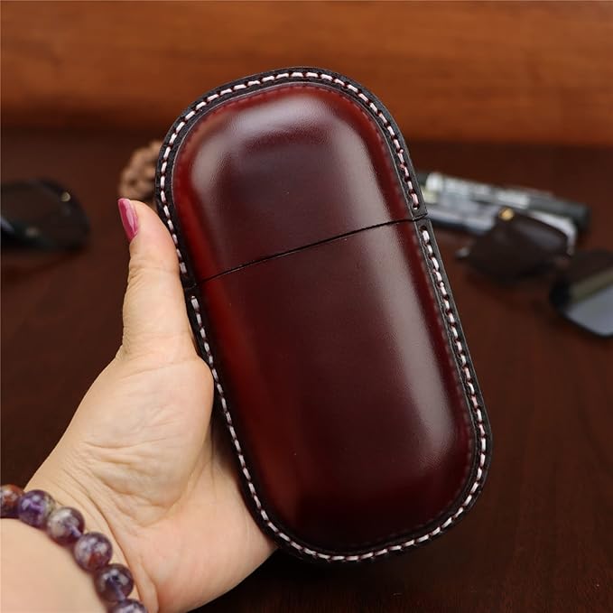Leather Eyeglass Case Hard Shell Retro Men And Women Sunglasses Nearsighted Glasses Locking clasp Protection Box