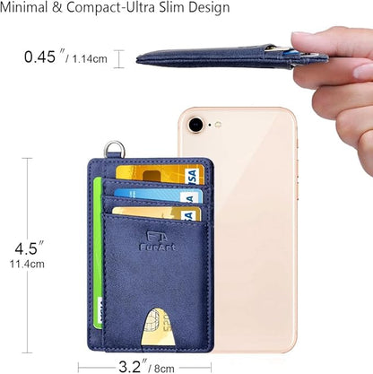 FurArt Slim Minimalist Wallet, Front Pocket Wallets, RFID Blocking, Credit Card Holder for Men