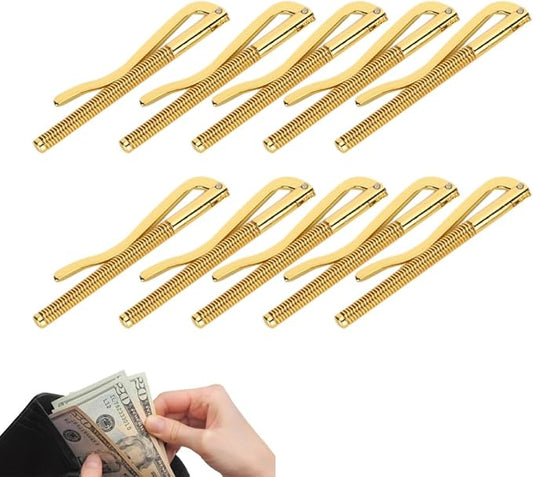 75mm Money Clip, 10PCS Spring Money Clip Wallet Spring Clip Wallet Money Clip Metal Cash Clip