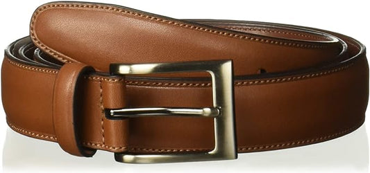 Perry Ellis Men's Portfolio Timothy Leather Belt (Available in Big & Tall)