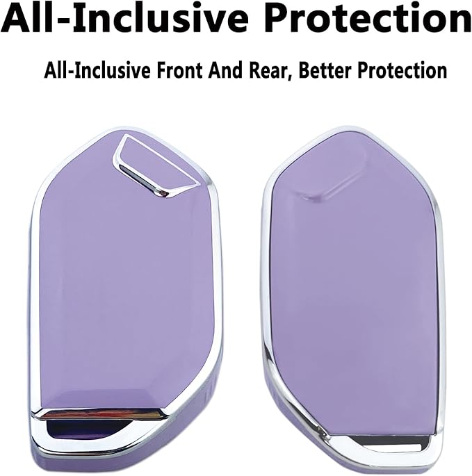 Key Fob Cover Case Compatible with Kia Telluride 2023 2024 2025 EV5 Car Interior Accessories Shell Holder Protector (Purple)