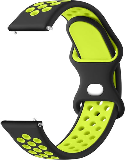 Meliya 20mm 22mm Watch Bands Quick Release Replacement Wristband, Soft Silicone Bands Breathable Sport Replacement Straps for Men Women