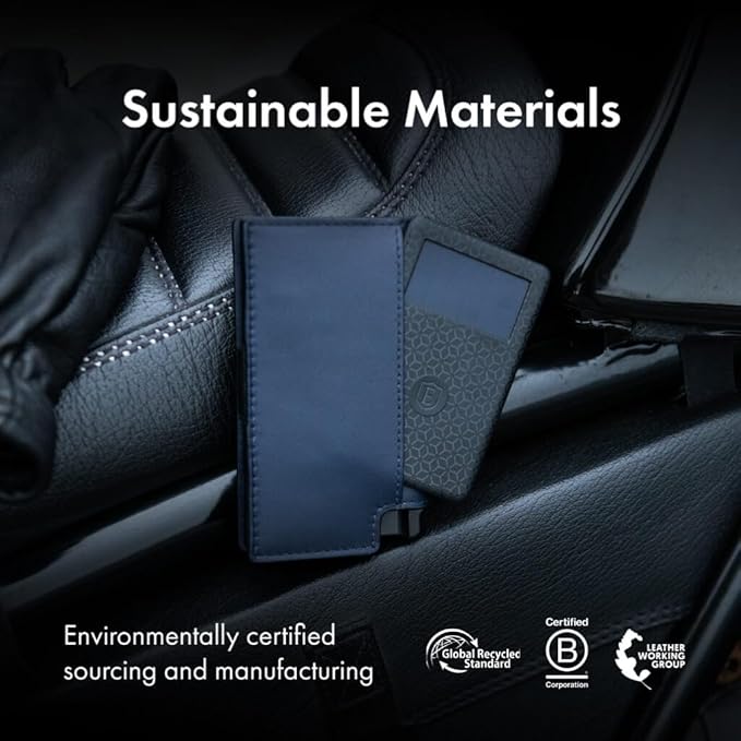 Ekster - Parliament Pop Up Minimalist Wallet for Men - Mens Wallets Leather - RFID Blocking Card Holder Wallet with Push Button and Card Ejection - Leather Wallet - Easy Access