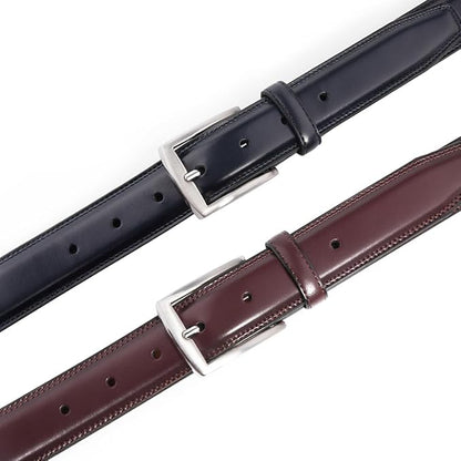 Mens Genuine Leather Dress Belt for Men, Handmade, 100% Cow Leather,Classic Casual and Business Belt Prong Buckle