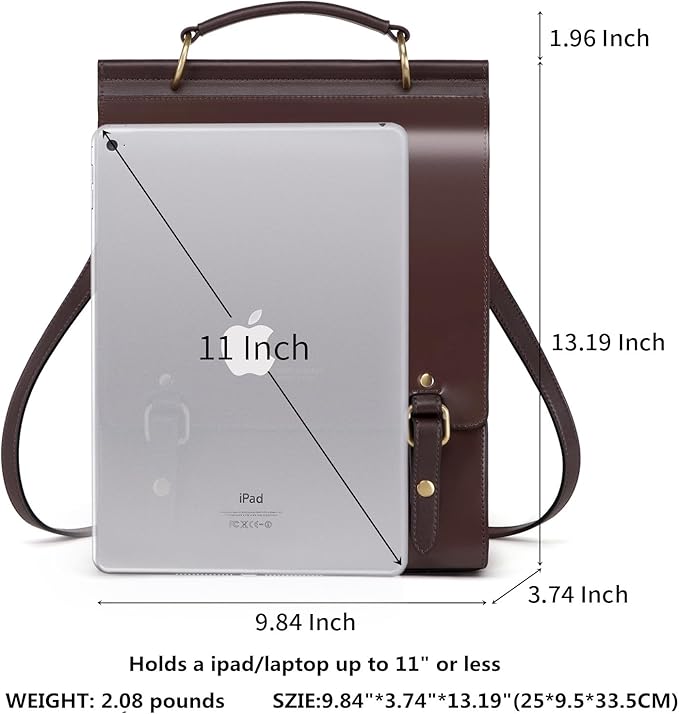 Cnoles Leather Backpack Purse For Women Fashion Ladies Vintage Bags Casual College Travel Backpacks Bag Brown