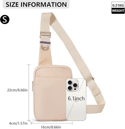 OSOCE Small Sling Bag for Men and Women with RFID Pocket, Anti Theft Crossbody Chest Bag Casual Travel Bag for Hiking