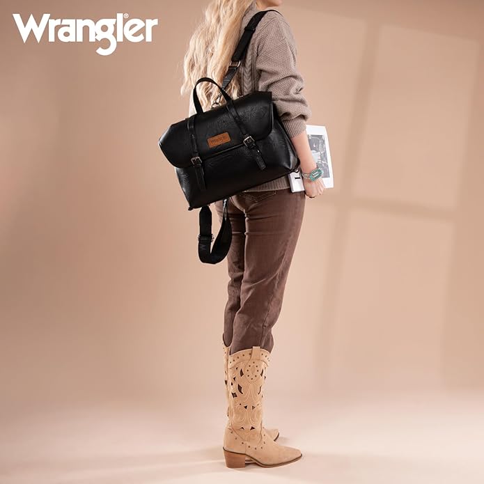 Wrangler Laptop Bag for Women Messenger Bag Briefcase Computer Backpack Convertible Satchel Bag