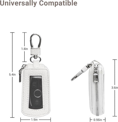 Yuoyar Premium Leather Key Fob Case - Universal Car Key Holder