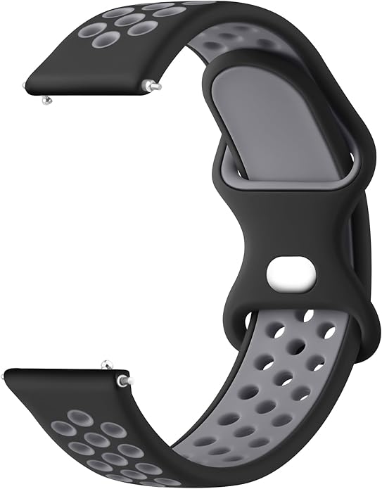 Meliya 20mm 22mm Watch Bands Quick Release Replacement Wristband, Soft Silicone Bands Breathable Sport Replacement Straps for Men Women