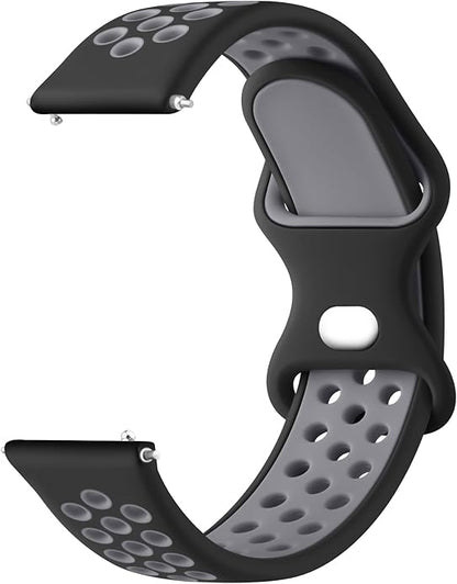Meliya 20mm 22mm Watch Bands Quick Release Replacement Wristband, Soft Silicone Bands Breathable Sport Replacement Straps for Men Women
