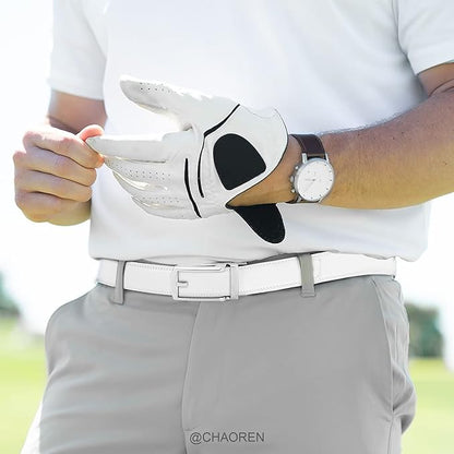 CHAOREN Mens Dress Belt - Ratchet Belt Leather 1 1/4" Comfort Click - Perfect Companion to Mens Dress Shoes