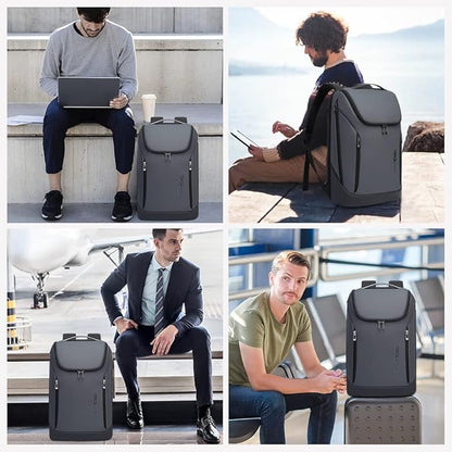 BANGE Business Smart Backpack Waterproof fit 15.6 Inch Laptop Backpack with USB Charging Port,Travel Durable Backpack