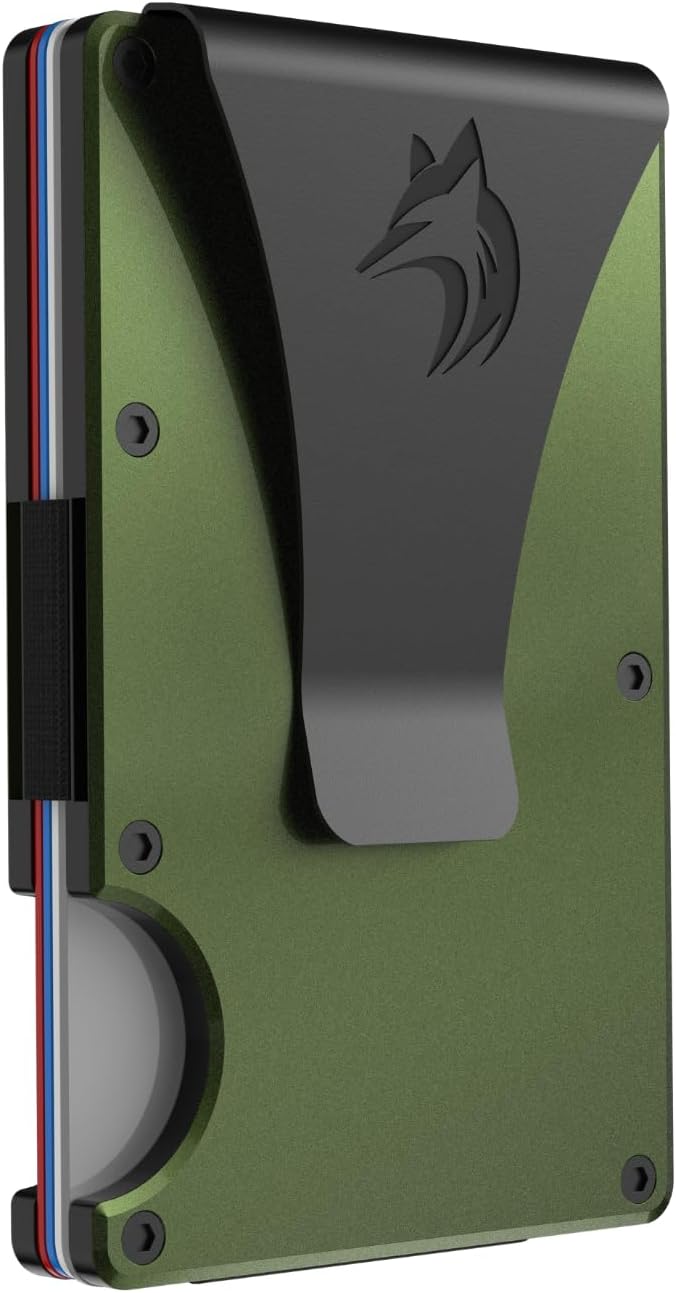 TRAVELINGO Slim RFID Blocking Wallet For Men - Light Weight, Durable & Compact- Minimalist Wallet With Money Clip (Green)