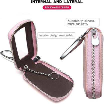Universal Premium Car Key Fob Case Genuine Leather Car Smart Key fob Holder for Remote Key Fob