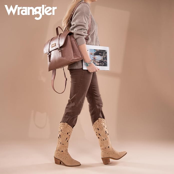 Wrangler Laptop Bag for Women Messenger Bag Briefcase Computer Backpack Convertible Satchel Bag