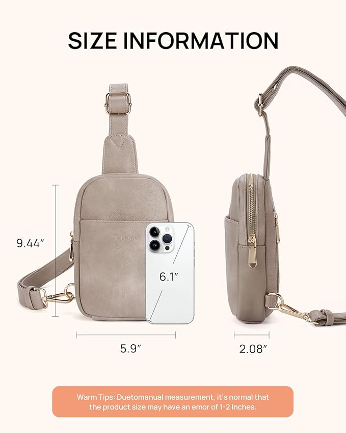 Telena Crossbody Bags for Women Leather Cross Body Sling Bag for Woman Travel