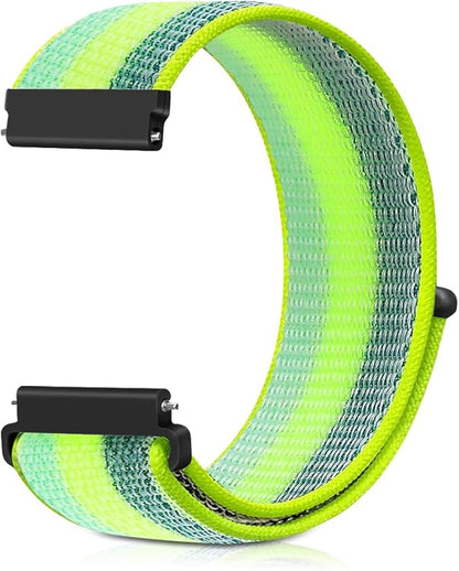18mm Nylon Sport Quick Release Watch Bands Compatible with Garmin Venu 4 41mm/3S 41mm/Venu 2S/Vivoactive 4S/Vivomove 3S/Active S/Forerunner 265S(42mm)/255S/Fossil Women's Gen 6 42mm/5E 42mm Women Men