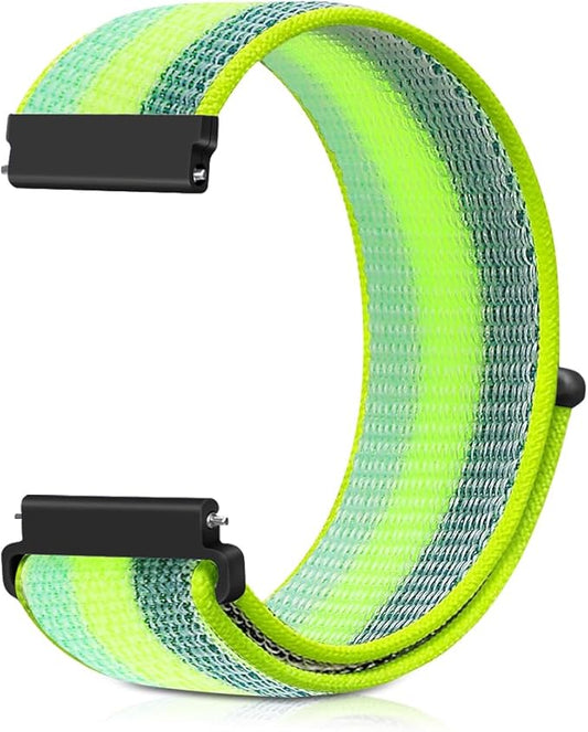 24mm Nylon Sport Quick Release Watch Band Compatible with Garmin Venu X1/TicWatch Altas/TicWatch Pro 5/Pro 5 Enduro/COROS Nomad/iTouch AIR 4 41mm 46mm/AIR 3 44mm/Suunto 9/9 Baro/9 Titanium