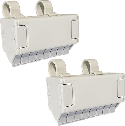 Easy To Use Products Pen Grip, Pencil Holder in Black (2 Pack White)
