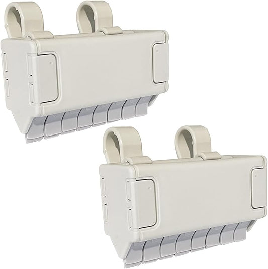 Easy To Use Products Pen Grip, Pencil Holder in Black (2 Pack White)