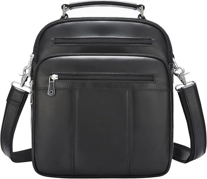 Jack&Chris Leather Messenger Bag for Men, Man Purse Crossbody Bags for Work Business