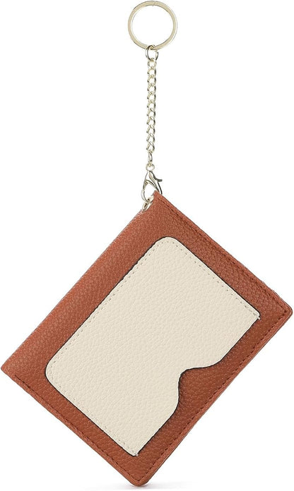 GAEKEAO Wallet Women RFID Blocking Small Bifold Vegan Leather Ladies Mini Purse with ID Window Zipper Change Pocket