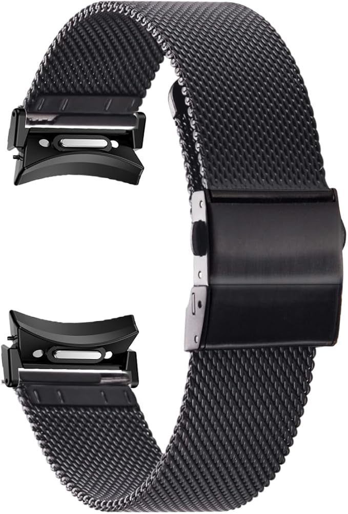 EACHE Stainless Steel Mesh Watch Band for Men Women, Quick Release Mesh Watch Straps 12mm 14mm 16mm 18mm 20mm 22mm