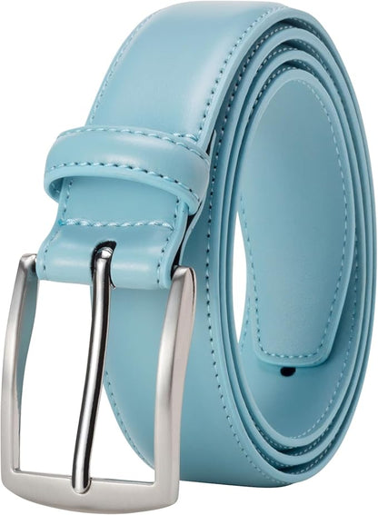 KM Legend Mens Leather Dress Belt for Work Business and Casual