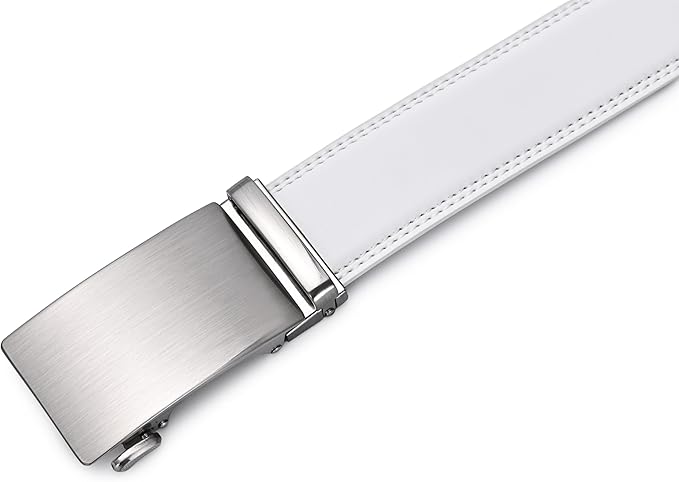 Lingli Men's Belt,Ratchet Dress Belt with Automatic Buckle Brown/Black-Trim to Fit-35mm wide