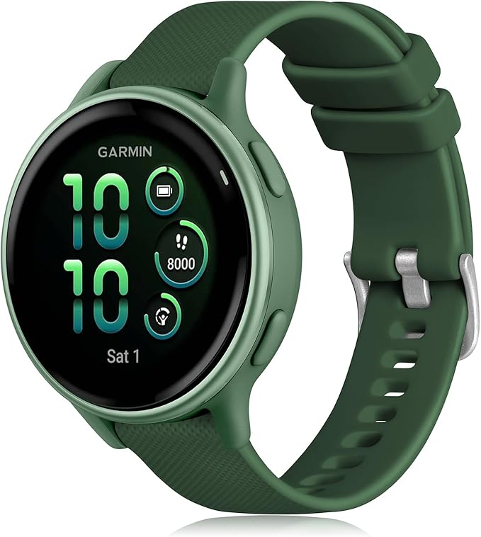 GEAK Compatible with Garmin Venu Sq Watch Band/Vivoactive 5 Watch Bands/Vivoactive 3 Watch Bands Women Men, Sport 20mm Quick Release Watch Band for Forerunner 245/645/Garmin Venu Sq Band/Venu Green