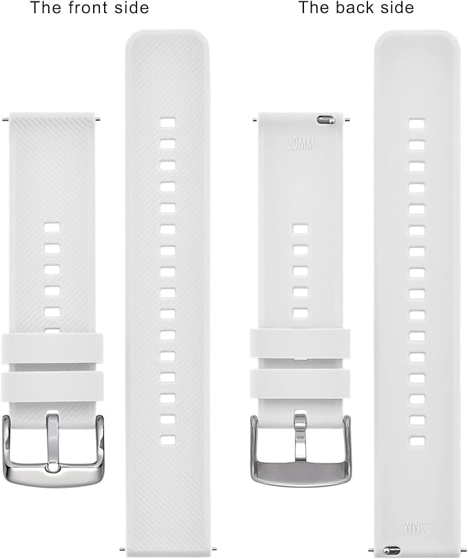 BISONSTRAP Watch Strap 18mm 19mm 20mm 21mm 22mm, Quick Release Silicone Watch Bands for Men Women