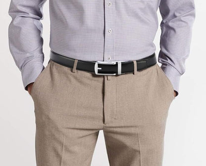 CHAOREN Mens Dress Belt - Ratchet Belt Leather 1 1/4" Comfort Click - Perfect Companion to Mens Dress Shoes