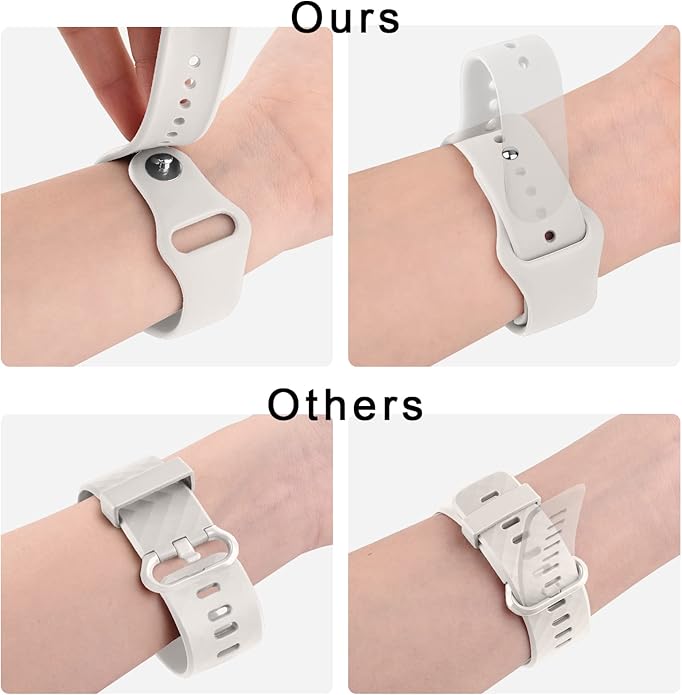 Meliya 22mm Watch Bands Quick Release Replacement Wristband, Soft Silicone Sport Replacement Straps for Men Women