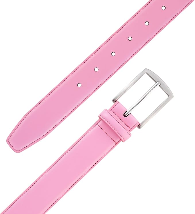 KM Legend Mens Leather Dress Belt for Work Business and Casual
