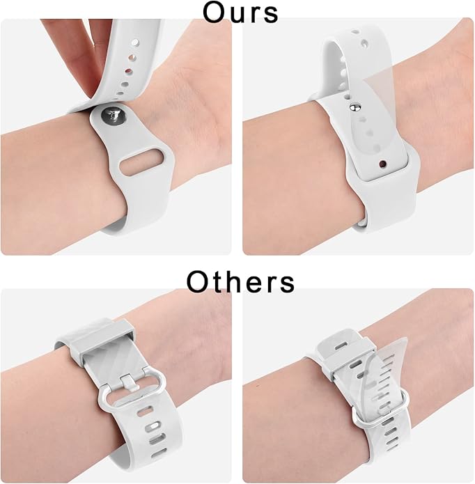 Meliya 22mm Watch Bands Quick Release Replacement Wristband, Soft Silicone Sport Replacement Straps for Men Women