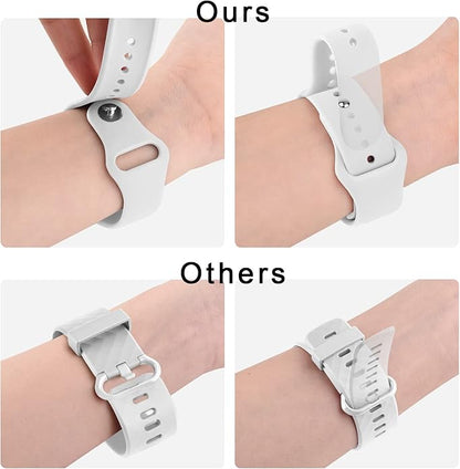 Meliya 22mm Watch Bands Quick Release Replacement Wristband, Soft Silicone Sport Replacement Straps for Men Women