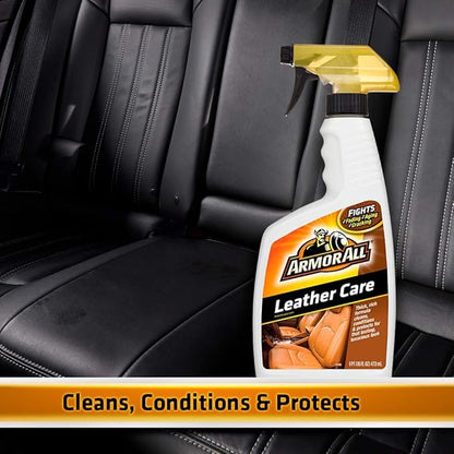 Armor All Car Leather Care Spray, Leather Cleaner and Protectant for Cars, Trucks and Motorcycles, Includes 2 Bottles, 16 Fl Oz Each