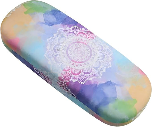 PERFECTSIGHT Hard Shell Eyeglasses Case, PU Leather Protective Glasses Case, Cute Eyeglass Case for Women Men Girls